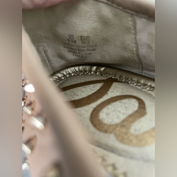 Sam Edelman Felicia Rockstud Ballet Flats Beige Studded Fanly Preppy - Picture 8 of 10